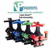Lean Zone® Sub-Assembly Lean Manufacturing, Lean Game, Lean Lego, Lean Simulation, Lean Helicopter